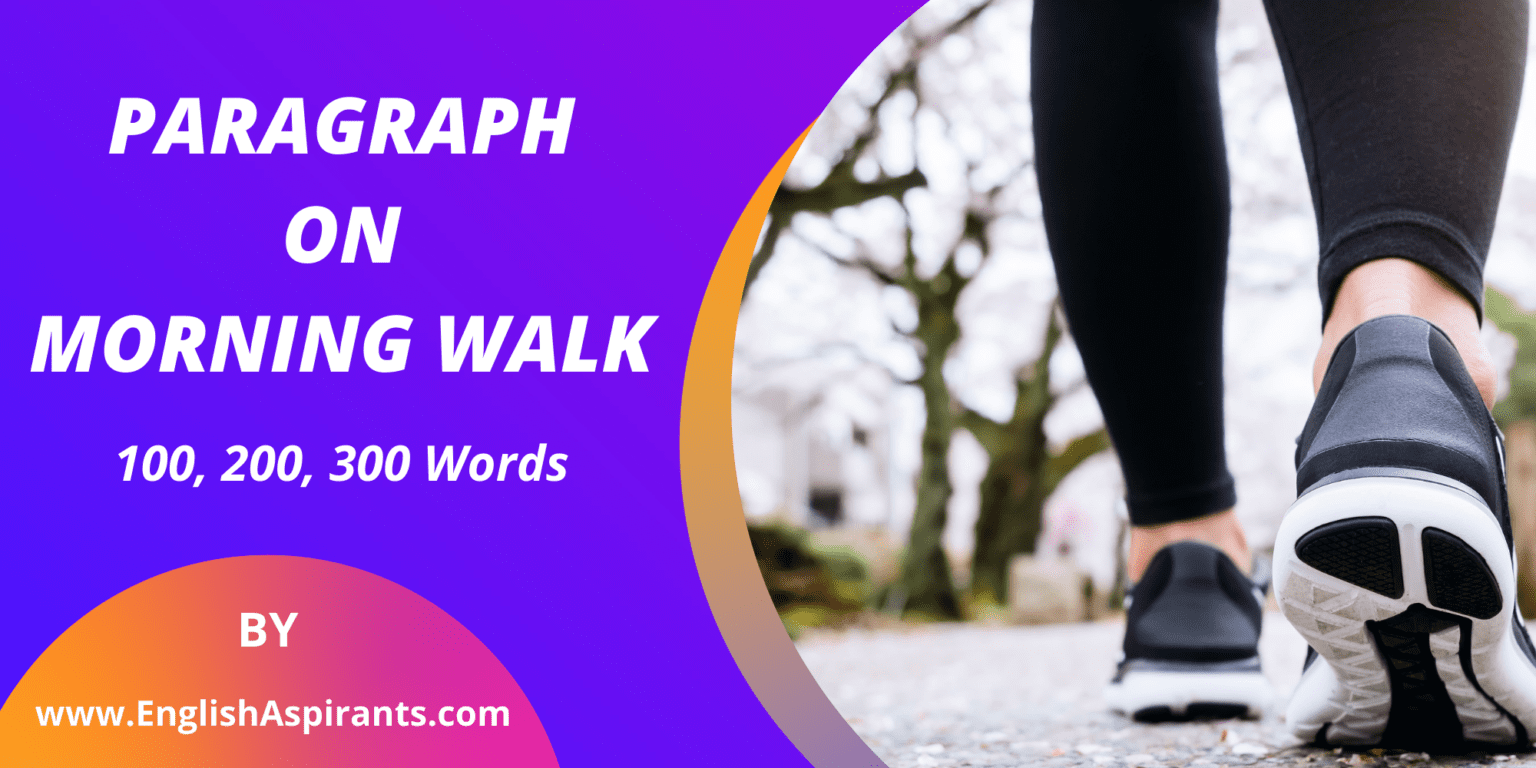 essay on morning walk 200 words