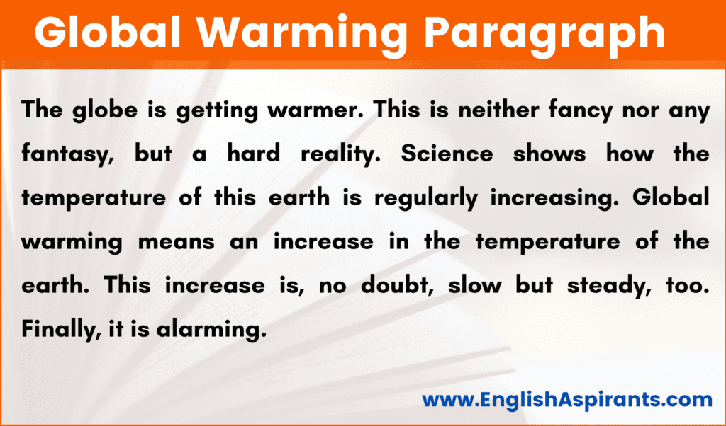 Global Warming Paragraph