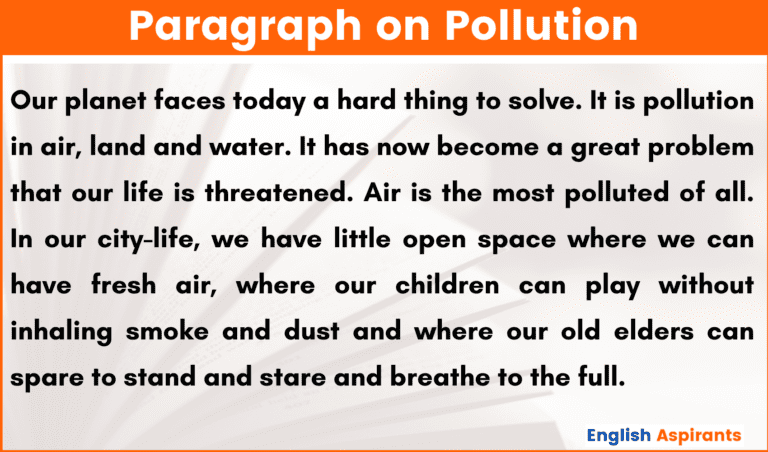 essay on pollution 150 words