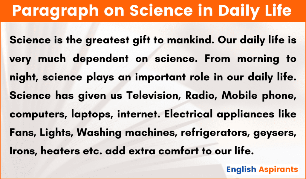 importance of science in life