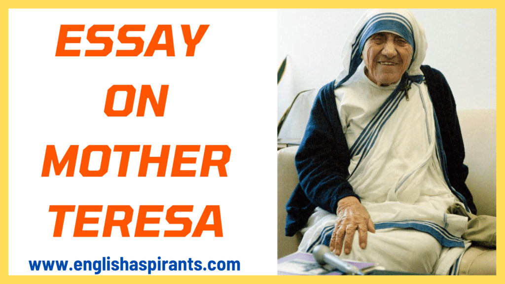 mother teresa par essay english mein