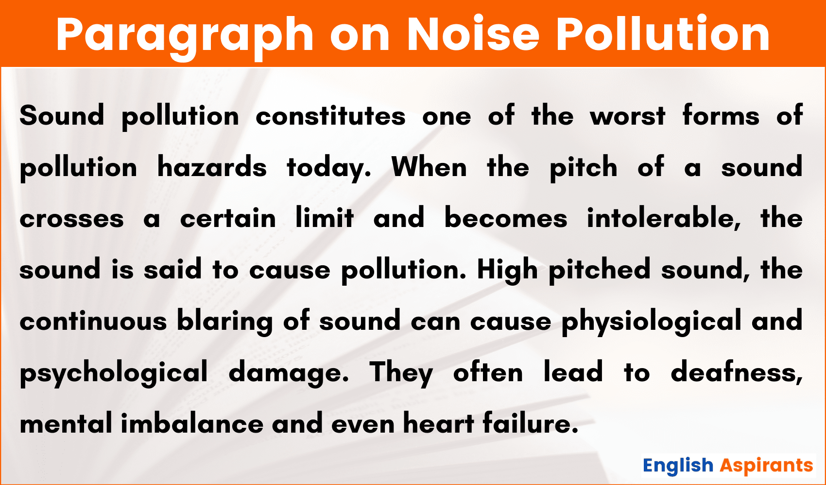 conclusion for noise pollution essay