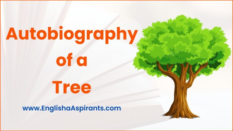 essay writing on autobiography of a tree
