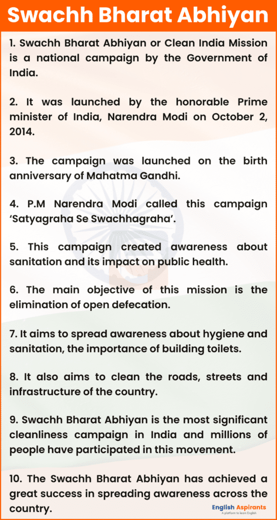 write a short essay on swachh bharat abhiyan