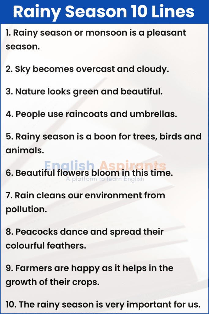 descriptive essay on rainfall