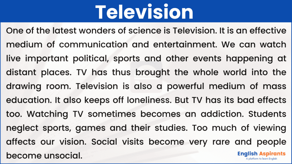 television essay