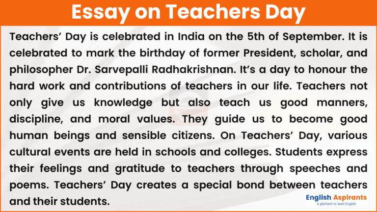 teachers day essay in english pdf download