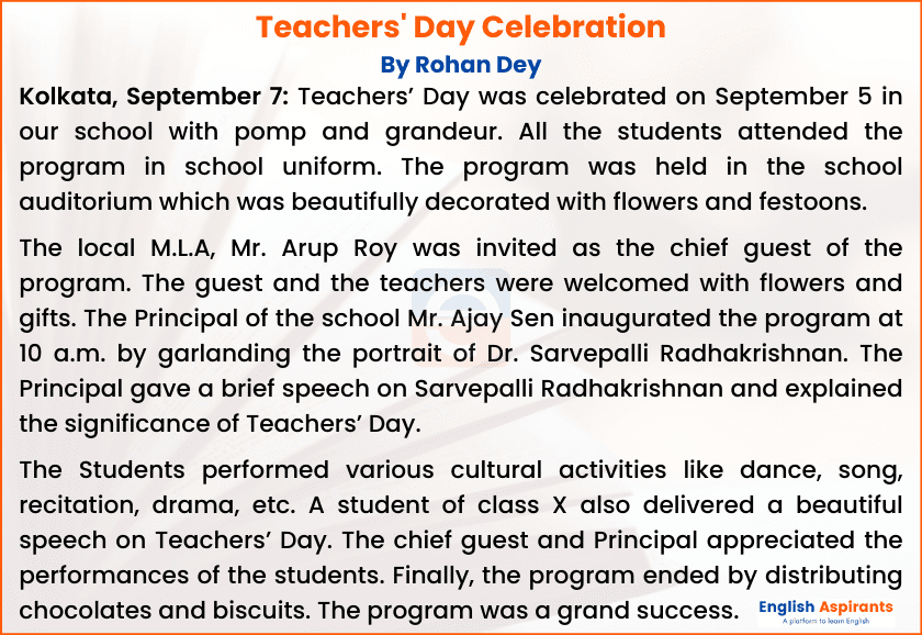 a short speech on teachers day
