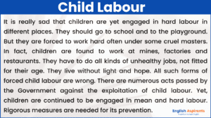 speech on child labour in 300 words