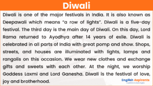 300 words essay on diwali