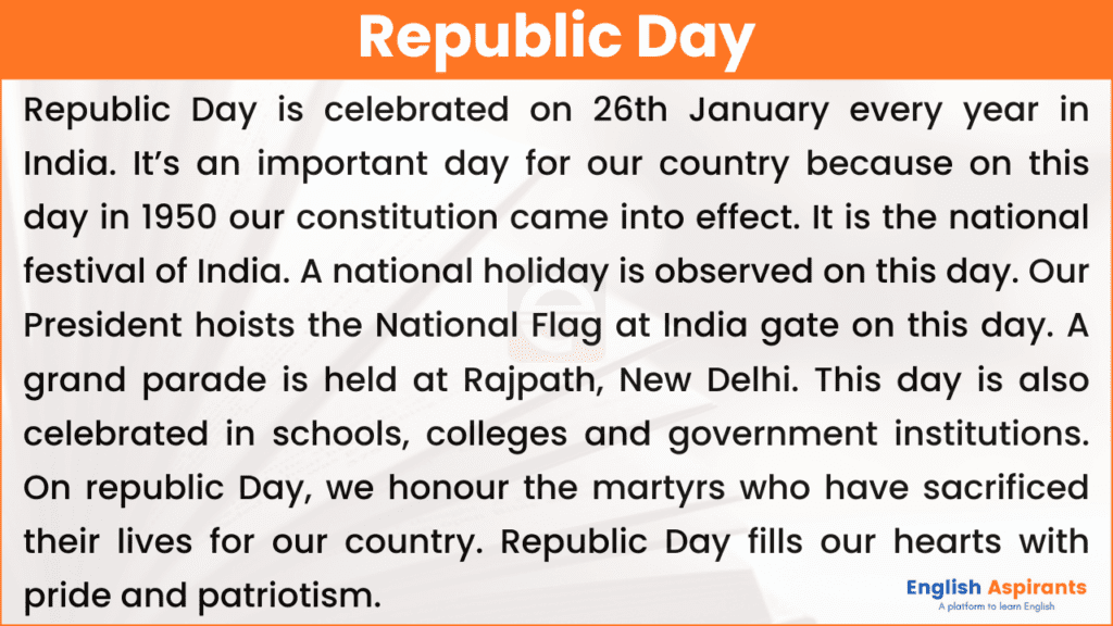 republic day essay 400 words