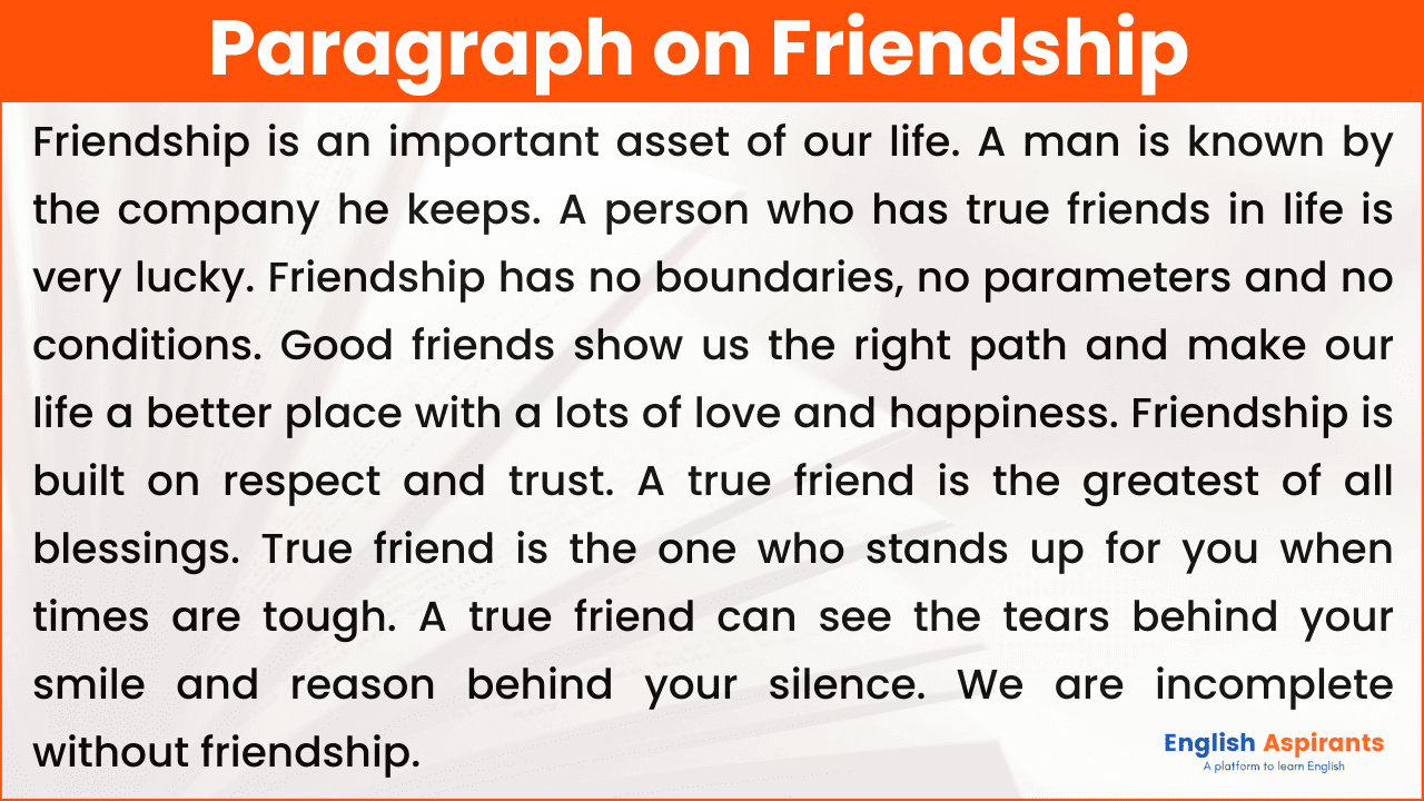 the value of friends essay 100 words