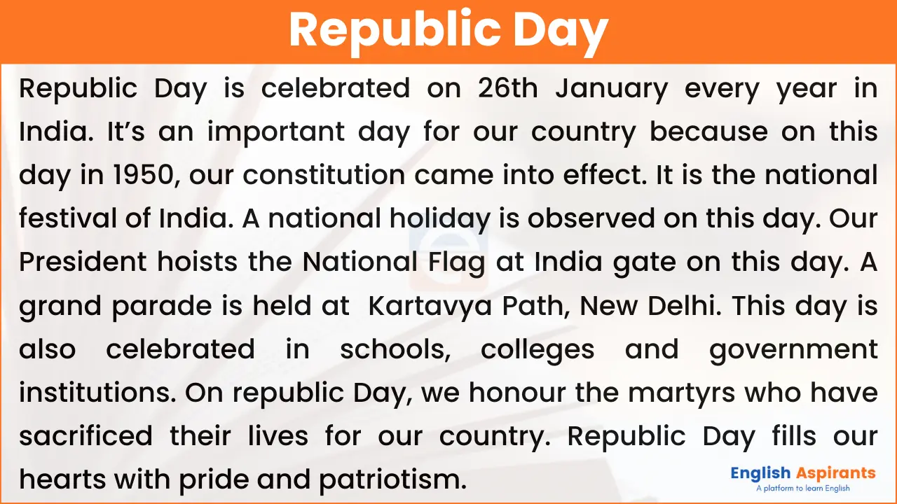 essay on republic day in 200 words