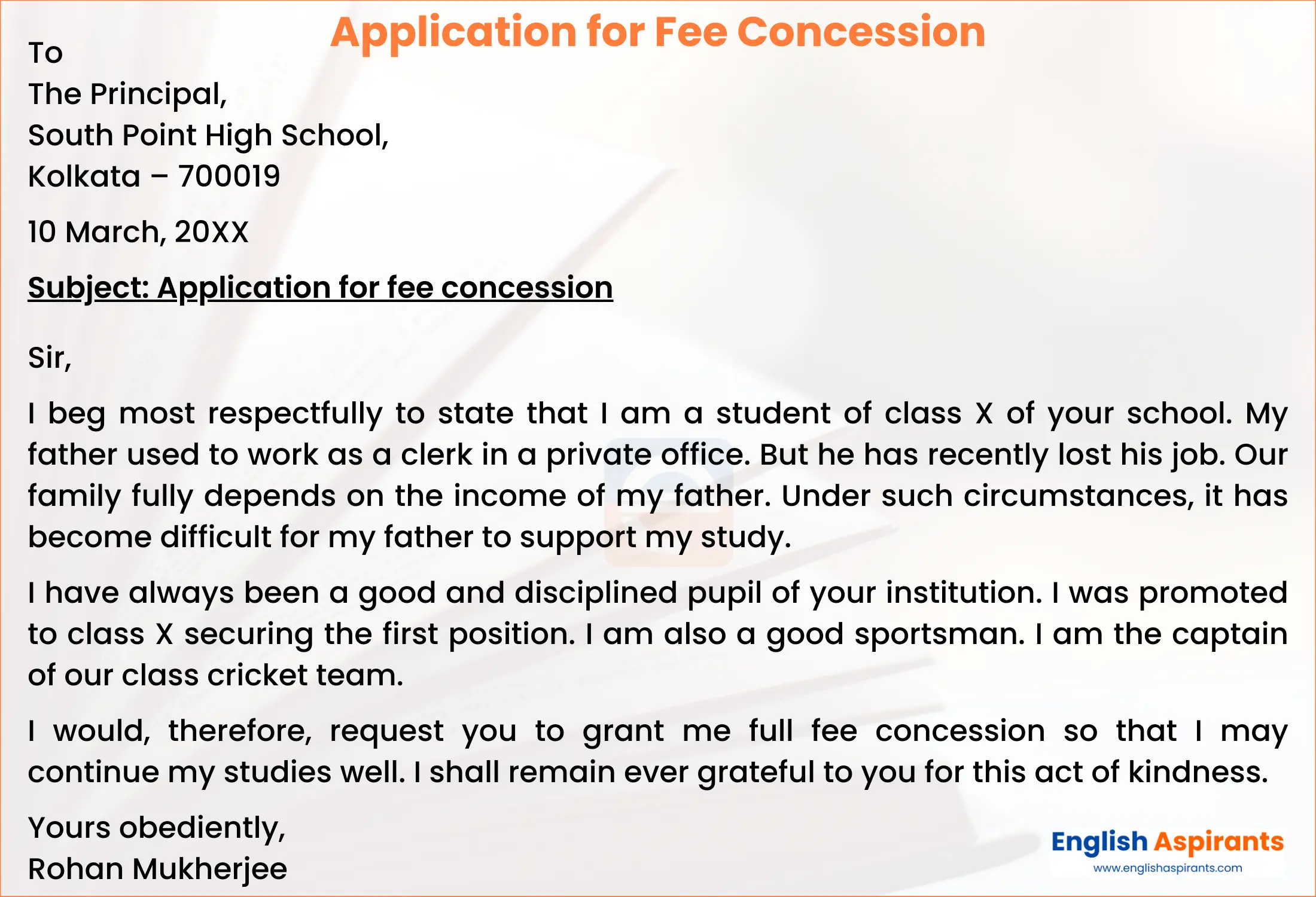 12 Application For Fee Concession 2023 Guide 